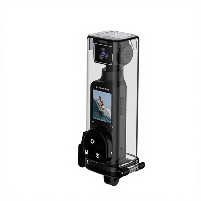 K1F Pocket Camera Waterproof 5K WIFI High-definition Action Camera Handheld Cycling Sports Camera 270-degree Rotation