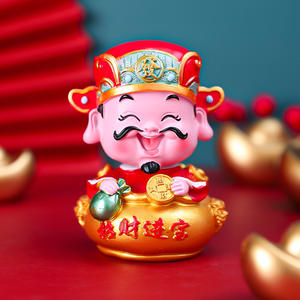 Adornos para el coche con diseño de <span class=keywords><strong>dios</strong></span> de la riqueza y la <span class=keywords><strong>paz</strong></span>, creativos, para enviar a amigos, regalos auspiciosos hechos a mano. - Product Image 3