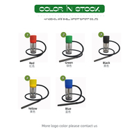 Ensemble de chicha de luxe personnalisé, portable, en acrylique, pour voyage, vente en gros usine, avec LED, pour voiture, mini chicha électronique