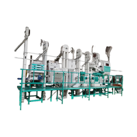 Ligne de traitement du riz entièrement automatique 20-25Ton par jour système d'emballage à haute production