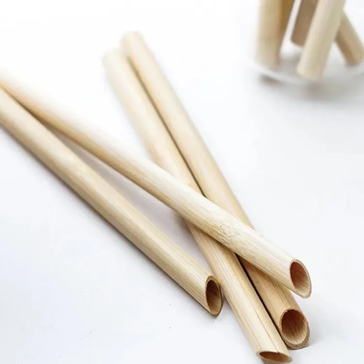 Made from natural bamboo material bamboo straws BPA free Ecological Alternative to Plastic Straws