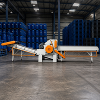 Broyeur de plastique à un seul axe entièrement automatique et écologique de 200 kW, broyeur intelligent, prix d'usine