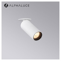Spot COB carré anti-éblouissement 15W/10W à tête unique, orientable, à montage en surface, pour couloirs d'hôtel et chambres d'hôtes