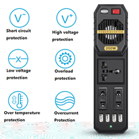 Direkt verkauf ab Werk DC 12V bis AC 220V USB Mini Auto Wechsel richter Auto ladegerät Steckdose Wechsel richter