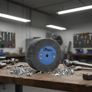 Ttake Abrasive Cloth Flap <b>Wheel</b> 60x20 Mm With 6 Mm Shaft For Metal <b>Grinding</b> - Product Image 3