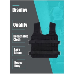 Gilet lesté vide de 35 kg <span class=keywords><strong>pour</strong></span> l'entraînement de boxe, la musculation, le fitness et l'équipement de gym – <span class=keywords><strong>Veste</strong></span> ajustable - Product Image 4