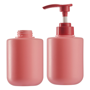 Flacons à pompe ronds roses en HDPE personnalisés pour <span class=keywords><strong>savon</strong></span> à main et shampooing pour animaux de compagnie Emballage de soins de la <span class=keywords><strong>peau</strong></span> de beauté pris en charge avec des impressions de couleurs personnalisées - Product Image 6