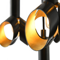 Lámpara Colgante de Techo Alta de Diseño Nórdico Moderno y Lujoso, Minimalista, de Cobre y Latón, con Anillo LED, para Cocina, Modelo XZ