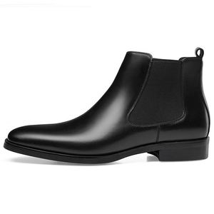 Nouvelles Bottes Chelsea pour Hommes en Cuir de Vachette de Haute Qualité, Style Business - Product Image 4