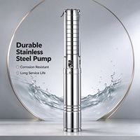 Pompe à eau submersible pour puits profond 6SP30/3 4HP 3KW Câble 20M 220V Acier inoxydable Multi-étages pour puits profond