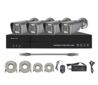 Kit Keamanan Tuya Mini Kamera IP 8mp Aplikasi Tuya CCTV PoE NVR Kit