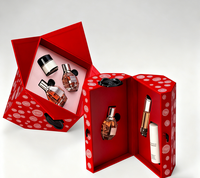Boîte Cadeau de Luxe à Double Porte Polygone pour Parfum, Emballage Cosmétique Rigide Personnalisé avec Logo Imprimé, Boîte Vide pour Mini Parfums