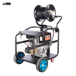 Déboucheur de tuyaux haute pression Diesel 190 200B avec réservoir de 25L, élimine la graisse, les cheveux et les obstructions des tuyaux résidentiels et commerciaux - Product Image 2
