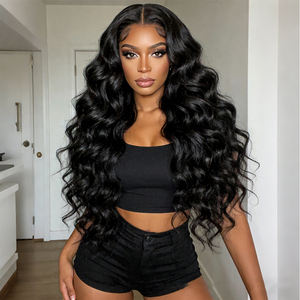 Extensiones de Cabello Humano Natural Negro, Ondulado y con Ondas Profundas, 100% Sin Procesar, para Trenzado y Crochet, para un Peinado Rápido - Product Image 5