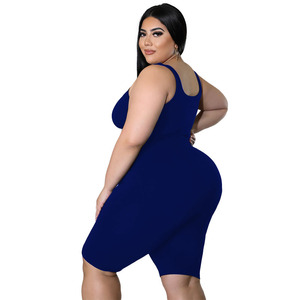 Mono de Verano sin Mangas para Mujer, Talla Grande, Enterizo, Bodycon, Sexy - Product Image 4