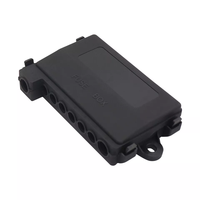 Boîtier de distribution de puissance 7 voies multi-MIDI 12V avec couvercle, 8 fusibles, 1 entrée 7 sorties, support de fusibles AMI / MIDI