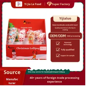 Benutzer definierte Weihnachten Bulk Geschenk Kinder fruchtig süß kreativ Internet Promi Muster Soft Lollipop Candy - Product Image 4