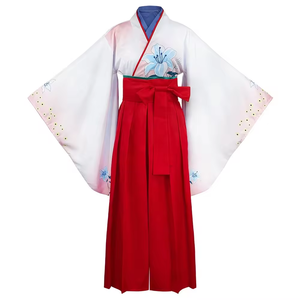 Ropa de Anime mejor hecha <span class=keywords><strong>Kakegurui</strong></span>-Compulsive Gambler Roleplay Yuriko Nishinotouin Kimono de <span class=keywords><strong>Cosplay</strong></span> japonés - Product Image 1