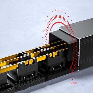 8 Way CN Standard PDU Power Strip 1U <b>Rack</b> Mount Aluminum Alloy Server Cabinet Socket Overload Protection Master Switch 2500W - Product Image 3