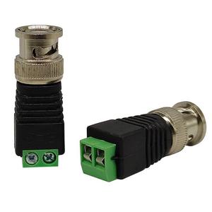 Conector BNC hembra a bloque de terminales de 2 pines para montaje en panel, aislamiento verde, 6 mm de diámetro - Product Image 2