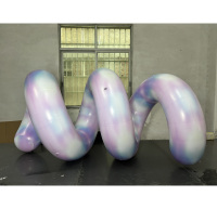 Ballon gonflable géant en forme de vis en PVC personnalisé BOYI, ballon spiralé gonflable pour événements, centres commerciaux, scènes et décorations de fêtes