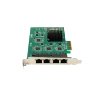 Tarjeta de red PoE de 4 puertos Interfaz Ethernet Intel 100/1000/Mbps PCI Express X4 Cable interno 10 puertos Cable interno