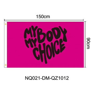 Banderas impermeables de poliéster personalizadas My Body My Choice Women Abortion Rights Garden <span class=keywords><strong>Pro</strong></span> Life, Bandera de pared personalizada, mini banderas personalizadas - Product Image 3