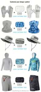 เสื้อฮู้ดตกปลาขั้นสูง UPF50ผ้าสแปนเด็กซ์/ โพลีเอสเตอร์กันลมกันน้ำระบายอากาศได้ดีป้องกันการยศาสตร์ - Product Image 3