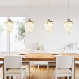 Lampadari a Sospensione LED di Lusso in Ferro e Cristallo dal Design Moderno, Facile Installazione, Illuminazione Dimmerabile per Casa, Sala da Pranzo, Soggiorno - Product Image 1