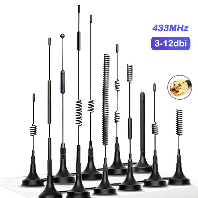 उच्च गुणवत्ता 4g Lte बाहरी चुंबक आधार ओमनी दिशात्मक कोड़ा पाश माउंट 5dbi 7dbi वाईफ़ाई Sma पुरुष चुंबकीय एंटीना