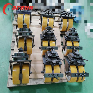 Ruedas para Contenedores de Envío de 10 Pulgadas con Núcleo de Acero, Poliuretano, Rodamiento de Bolas Sólido Estándar, Freno Giratorio, Protectores de Rosca, 1 Año Carsun - Product Image 4