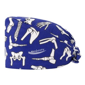 Gorros Quirúrgicos Bouffant de Algodón para Enfermeras con Botón y Banda Absorbente, Gorros de Trabajo Quirúrgicos Ajustables - Product Image 1