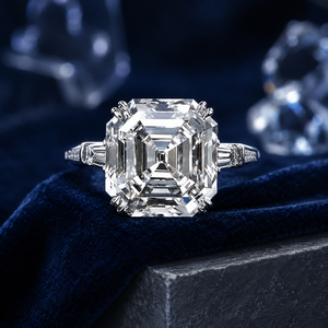 Anello Classico a Forma Quadrata Stile Matrimoniale per Donne - Product Image 3