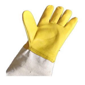 Guantes de apicultura de alta calidad a prueba de picaduras Nuevo diseño Guantes de apicultura de cuero de cabra - Product Image 4