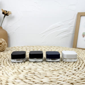 Recipiente de concentrado vacío Frasco de vidrio pequeño blanco redondo con tapa CR - Product Image 6