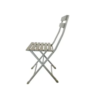 Good Quality Lightweight Collapsible Aluminum Tube White Folding Chairs For Events