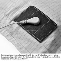 Taie d'oreiller de mise à la terre en 95 % coton et 5 % fibres d'argent pour usage domestique et hospitalier