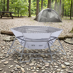 Parrilla de <span class=keywords><strong>barbacoa</strong></span> plegable portátil RS de acero inoxidable para acampar al aire libre, picnics y <span class=keywords><strong>leña</strong></span> doméstica para barbacoas - Product Image 2