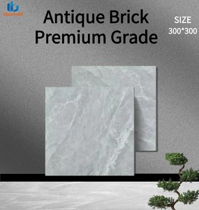 Carreaux de sol de salle de bain modernes en céramique gris aspect <span class=keywords><strong>béton</strong></span> mat de haute qualité, 300x300mm, antidérapants pour zones humides - Product Image 1