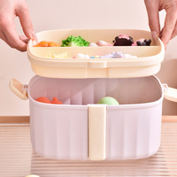 Boîte de rangement Songtai épaissie pour médicaments, collations et jouets, en plastique PP, modèle SF-312, multi-compartiments, pour la maison et la voiture