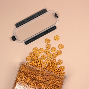 Hình chữ nhật tiêm đúc đựng thức ăn lưu trữ container cho nhà bếp thực phẩm cấp thực phẩm vật nuôi vật liệu BPA miễn phí công suất lớn Silicone - Product Image 3