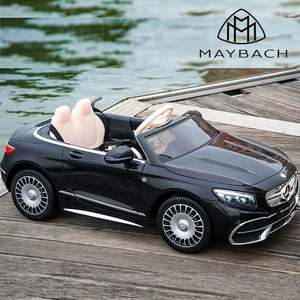 Voiture électrique convertible Mercedes-Maybach pour enfants de 2 à 4 ans, véhicule jouet en plastique avec télécommande - Product Image 5