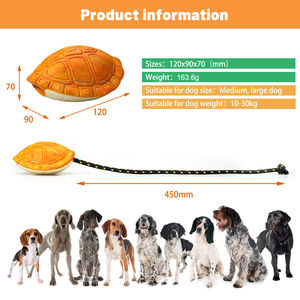 Juguetes Masticables para Perros de Goma Natural de Grado Alimenticio, Resistentes a las Mordidas, Súper Indestructibles, con Forma de Caparazón de Tortuga, Materiales Ecológicos - Product Image 3