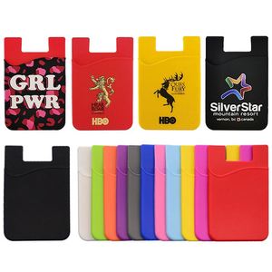 Wholesale Factory Price Mobile Credit Card <b>Holder</b> Id Card <b>Holders</b> Stick on Silicone Phone Card <b>Wallet</b> for Cell Phone - Product Image 5