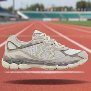 รองเท้าวิ่งแบบผูกเชือก สวมใส่สบาย ดีไซน์สปอร์ต หน้าผ้าหนังแก้ว ซับในตาข่าย พื้นยางกันลื่น ระบายอากาศได้ดี ป้องกันกลิ่น - Product Image 6