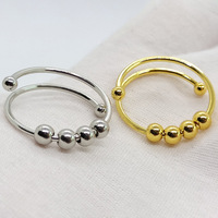 SSeeSY joyas mode inquiétude soulagement Anti-stress anneau Spinner rotatif réglable anxiété Fidget anneaux pour hommes