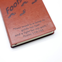 Carnet de notes personnalisé avec logo du fabricant, couverture en cuir PU gaufré, impression de journal