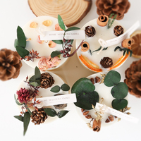 Gloway Luxe Home Decor Glazen Potjes Sojawas Geurkaarsen Met Cadeauverpakking Gloway Aroma Geurolie voor Kaarsen