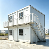 Maison conteneur à assemblage rapide, maison préfabriquée à 2 étages, dortoir pour usage résidentiel ou bureautique