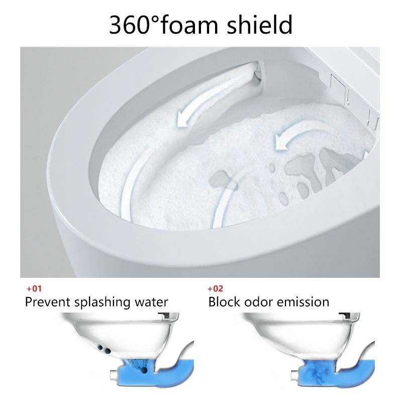 Modern Smart Toilet Bowl Floor Mounted Design Rapid Shipping Intelligent Bidet Smart Toilet For International Hotel Projects · image 3